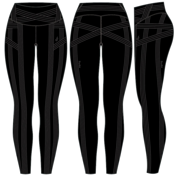 Body Sculpt Capri Leggings (Reversible Wear)