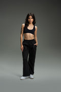 CozyTec Wide Leg Sweatpants 30" - Black