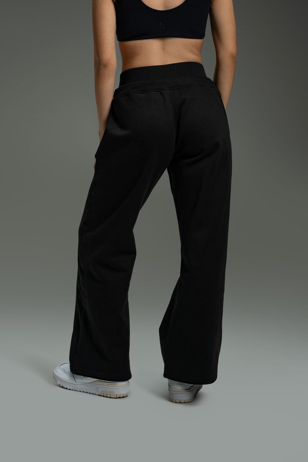 CozyTec Wide Leg Sweatpants 30" - Black