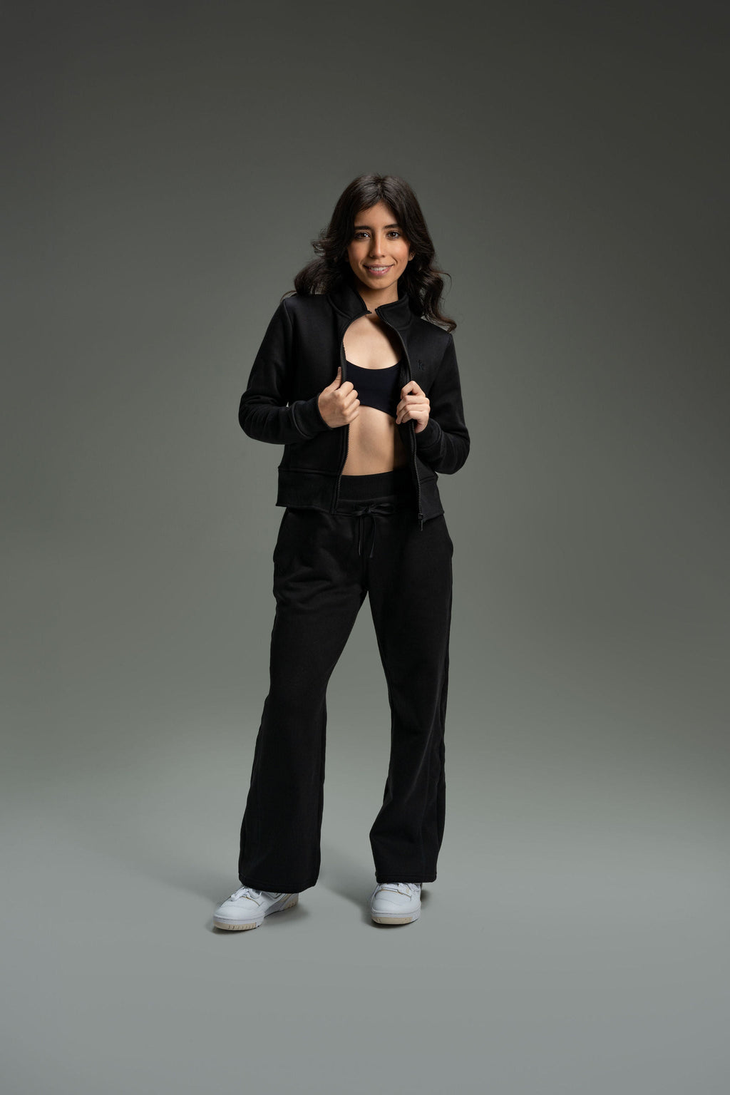 CozyTec Wide Leg Sweatpants 30" - Black