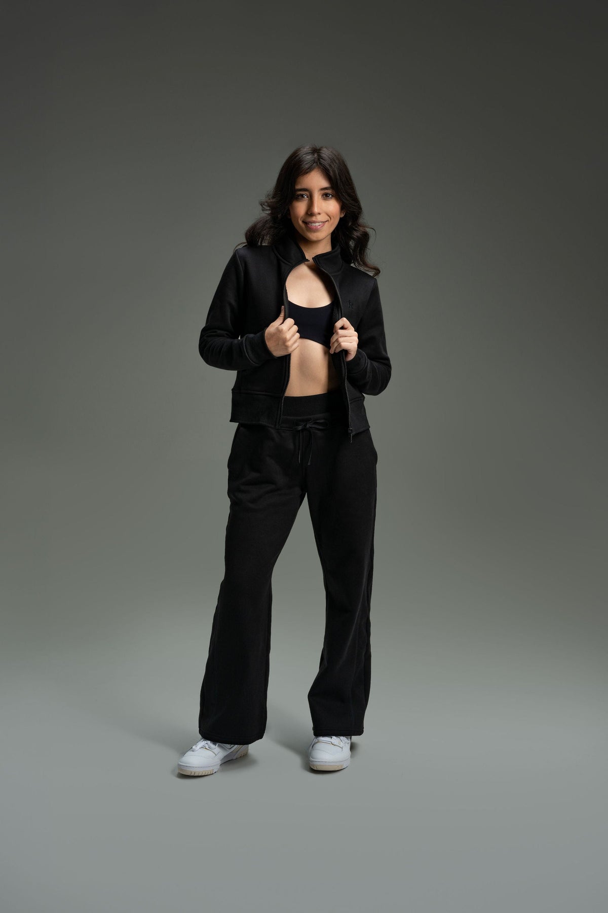 CozyTec Wide Leg Sweatpants 30" - Black