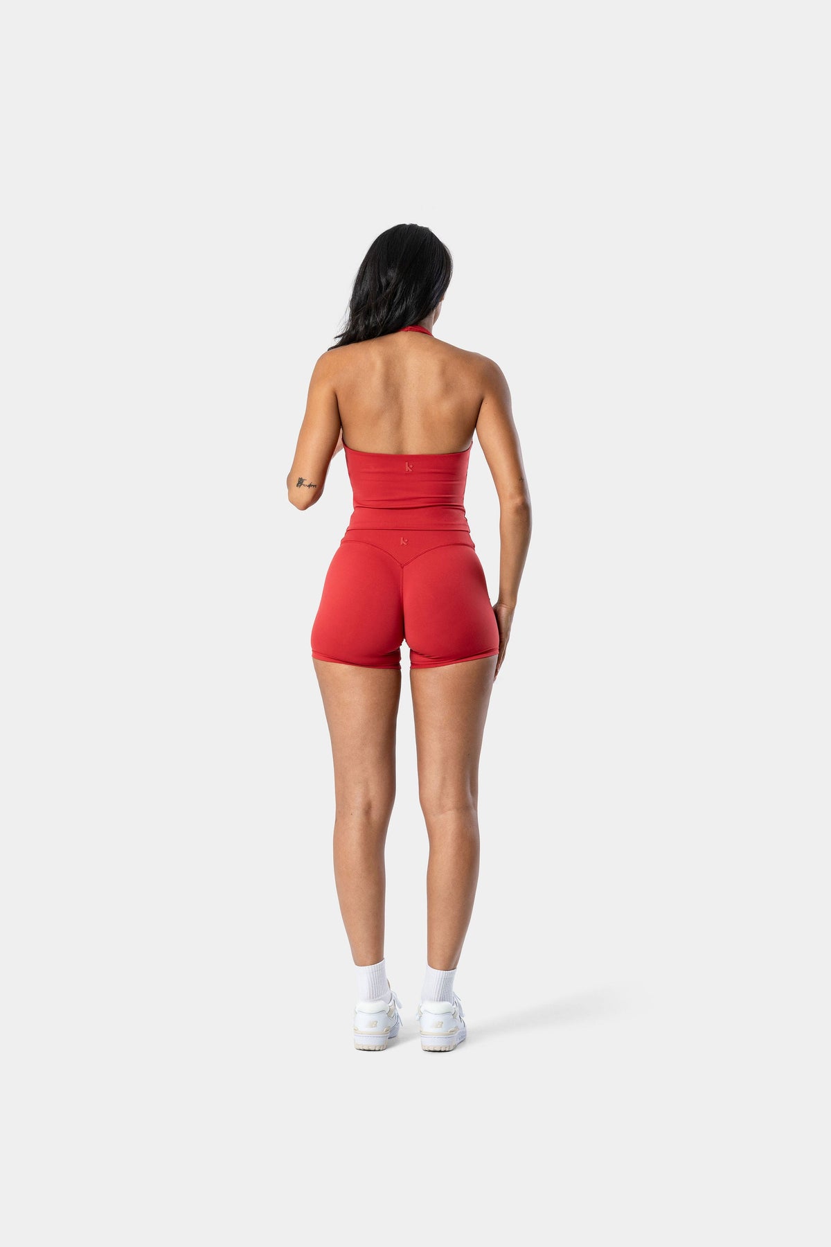 Lunara Halter Tank - Flame Red
