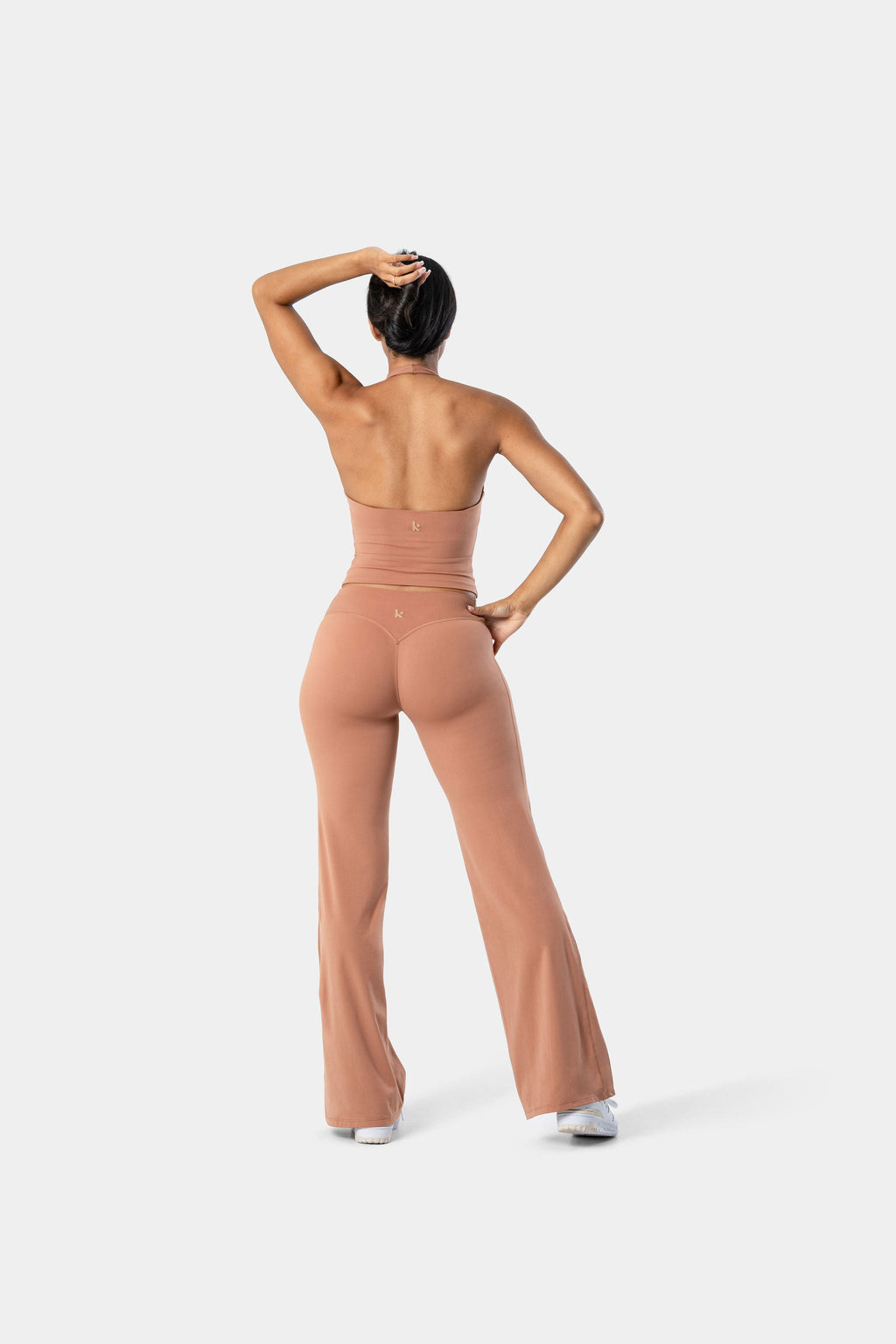 Lunara Halter Tank - Mocha Mousse