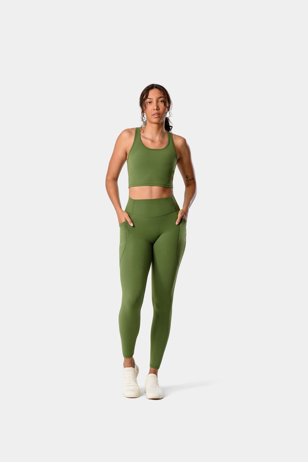 Hannah Pocket Leggings 25" - Jade Green