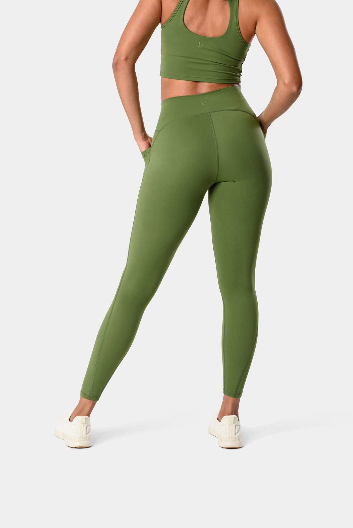 Hannah Pocket Leggings 25" - Jade Green