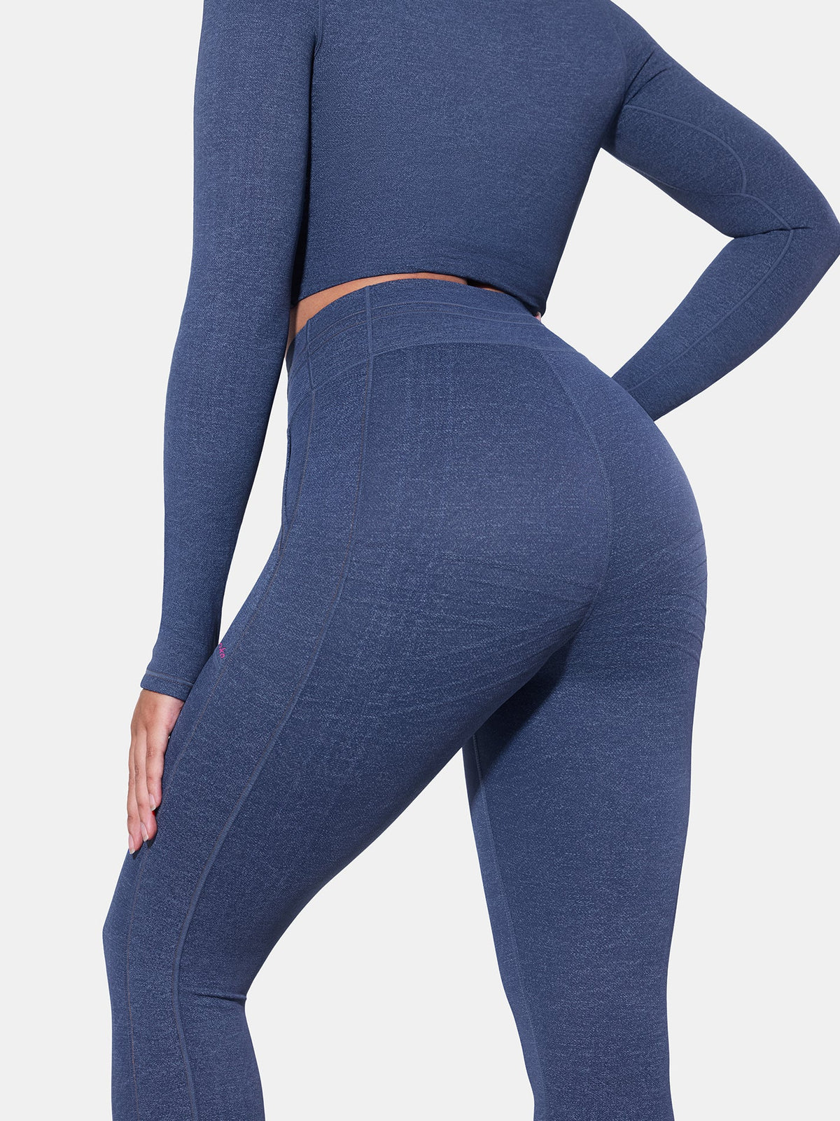 Resistance Faux Denim Leggings